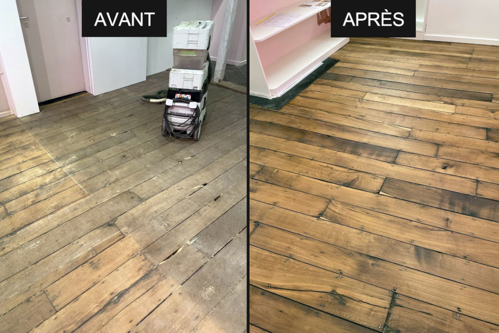 Ponçage et rénovation de parquet